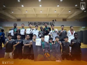 نادي الحريق يحقق الترتيب الثاني ببطولـة المملكة للتايكوندو على كأس الأبطال لدرجة الناشئين.