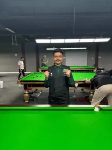مشاركة لاعب نادي الحريق للسنوكر البطل / زياد القباني